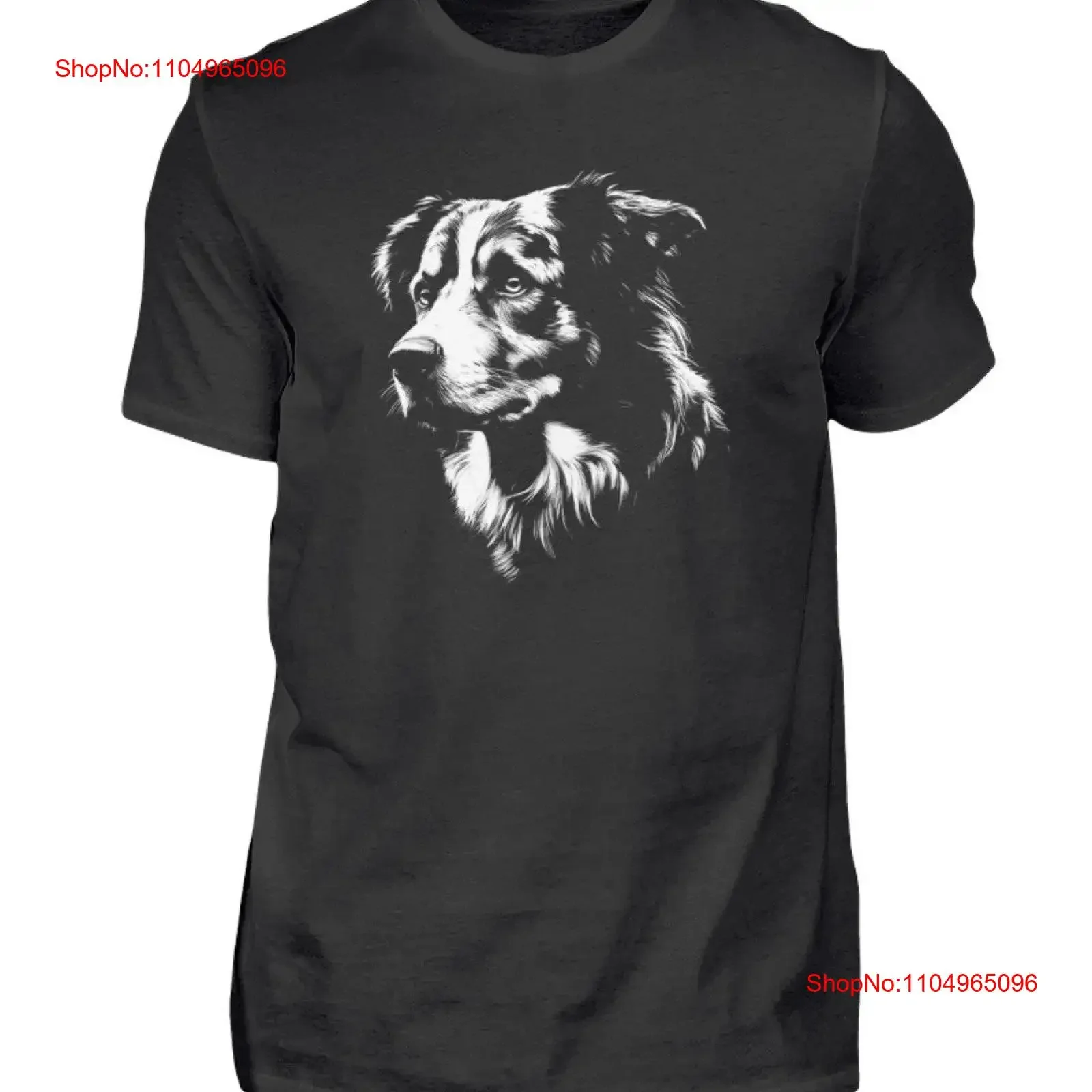 

Футболка с австралийской овчаркой, реалистичная мужская винтажная стираная уличная одежда, удобная растянутая дизайнерская одежда слегка