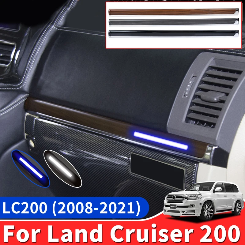 2008-2021 For Toyota Land Cruiser200 Central Control Trim Modified LC200 Ambience Light 70 Th Anniversary Decoration Accessories