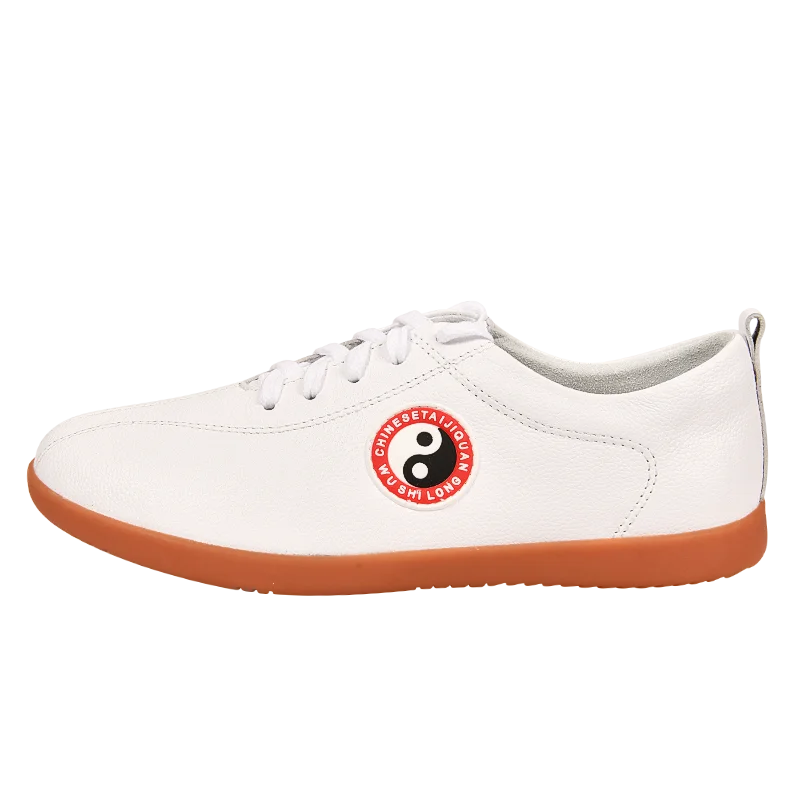 أحذية تاي تشي فنون الدفاع عن النفس جلد طبيعي قسط جلد البقر خفيفة الوزن عدم الانزلاق أحذية الووشو مريحة Taiji ممارسة الأحذية