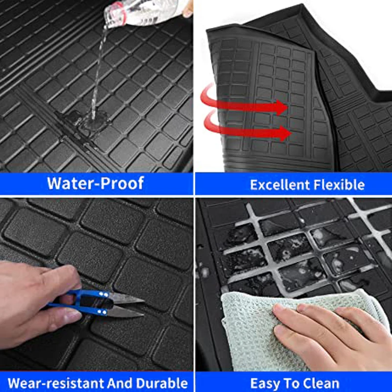 for MG EHS Plug-in Hybrid PHEV 2020 2021 2022 2023 Accsesories Car Boot Cargo Mat Floor Rear Trunk Liner Tray Waterproof Carpet