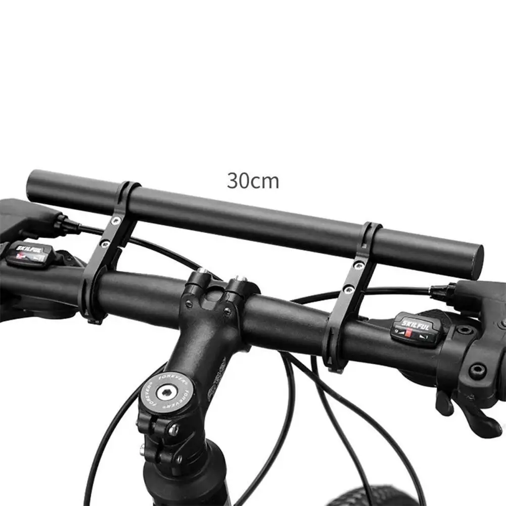 30cm Bicycle Handlebar Extender Bracket Double Pole Flashlight Car Light Extension Bracket