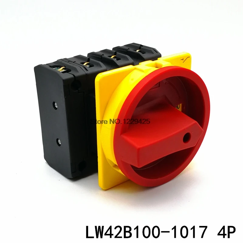 LW42B100-1017/LF101 4P 100A Cam on-off Switch Universal Changeover Switch Power Cut Off LW42B Change Over Switch