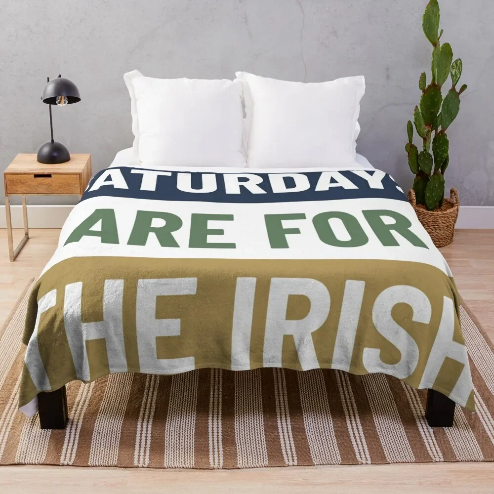 

Saturdays are for the Irish Throw Blanket Cozy Light Blanket for Travel Camping Picnic
