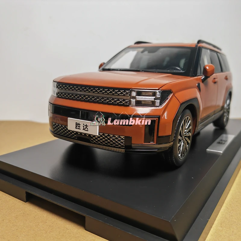 Original 1:18 Beijing hyundai fifth generation Shengda car model SANTA FE SUV alloy simulation car model