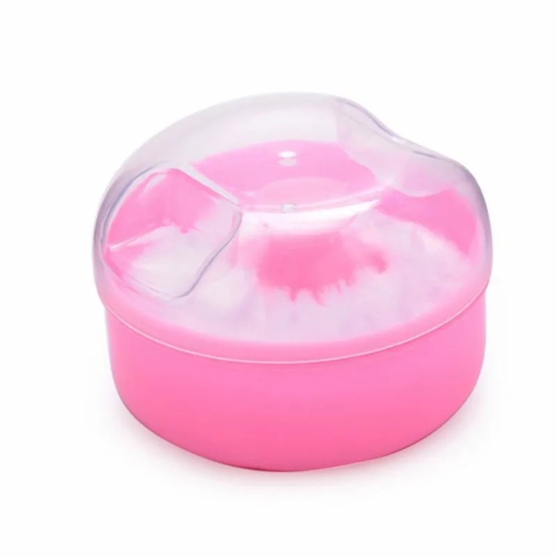 Talcum Powder Powder Puff With Box High Quality Baby Soft Face Body Cosmetic Powder Puff Talcum Powder Sponge Box Case Container