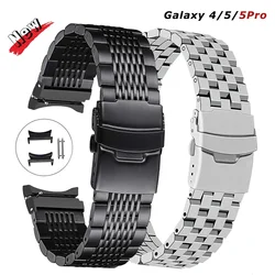 Solid Stainless Steel No Gaps Band For Samsung Galaxy Watch 5 40 44mm 4 Classic 46mm 42 Curved End Bracelet for watch 5 Pro 45mm