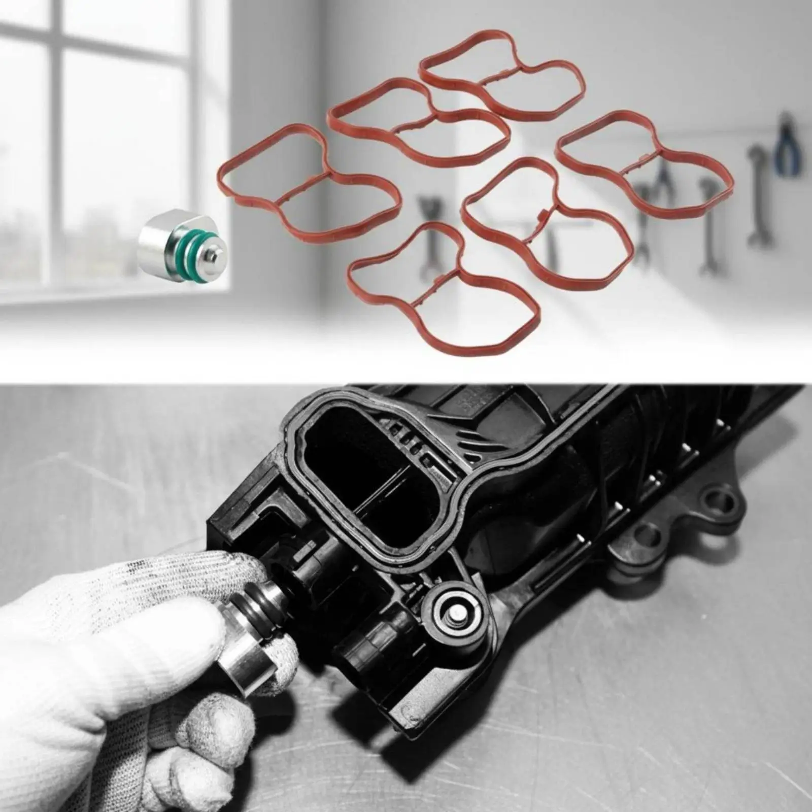 Diesel Intake Flap Repair Kit for N57 Engine Aluminum Rubber Seal Plug Performance
