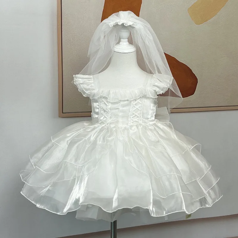 

Flower Girls Wedding Princess Ball Gown Children Cute Birthday Party Dress g456