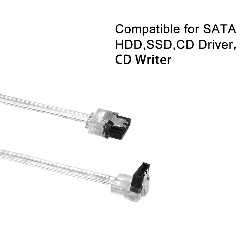 SATA 3.0 III 6Gb/s 10cm Hard Disk Drive Data Serial ATA Straight Cable 26AWG for HDD SSD Cord line 7pin sata cable 10 CM