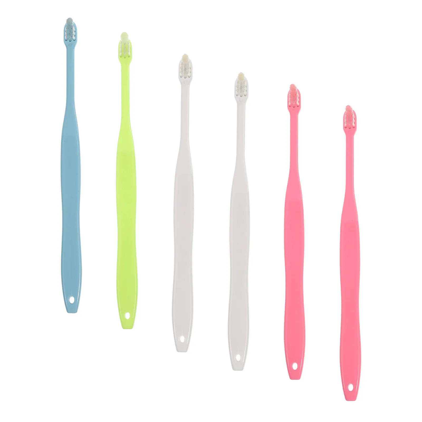 6Pcs Interspace Toothbrushes Orthodontic Braces Toothbrush Exquisite Design Comfortable Grip Deep Cleaning Hard-to-Reach Areas