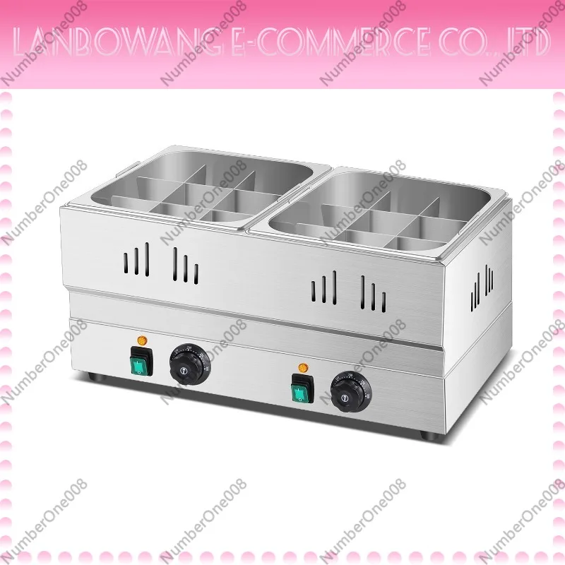 Electric Oden Pot 304 Stainless Steel Oden Cooking Machine Hot Pot for Fish Ball Skewer Snacks Street Food Restaurant
