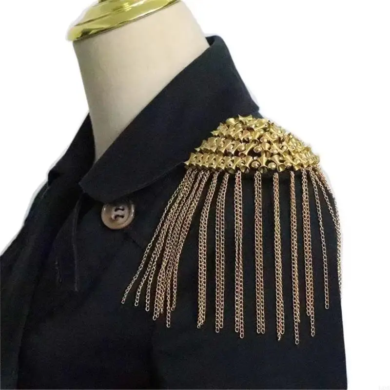 Punkowe pagony Y3NE do dekoracyjnych dodatków do mundurów i ozdób na stroje imprezowe tematyczne