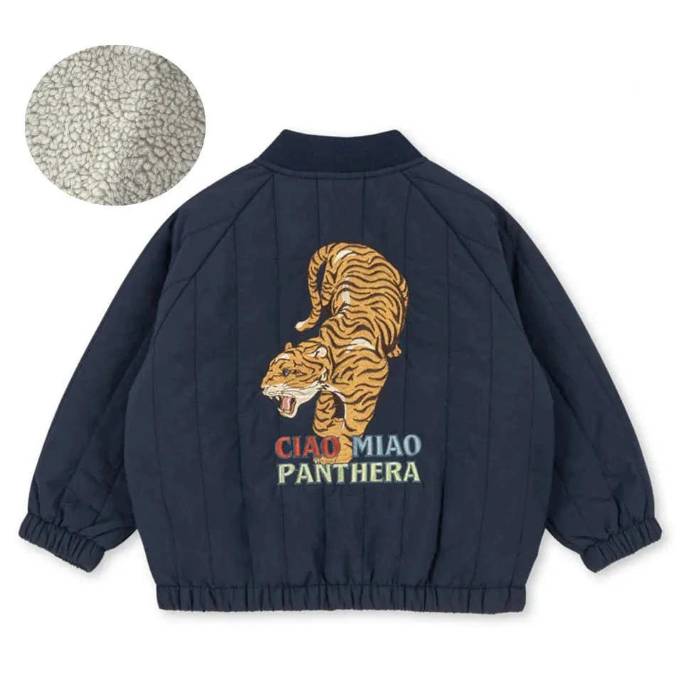 2026 New Winter Brand Baby Boys Jackets Lambswool Cartoon Sequin Outerwear Kids Clothes Girls Windproof Coat Flight Suit 1-9Y