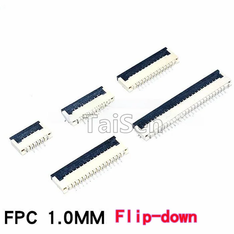 10 PZ 1.0 MM FPC Connettore Scorrevole 4P 6/8/10/12/14/16/20/24/30P Pull-up Pull-down connessione ribaltabile