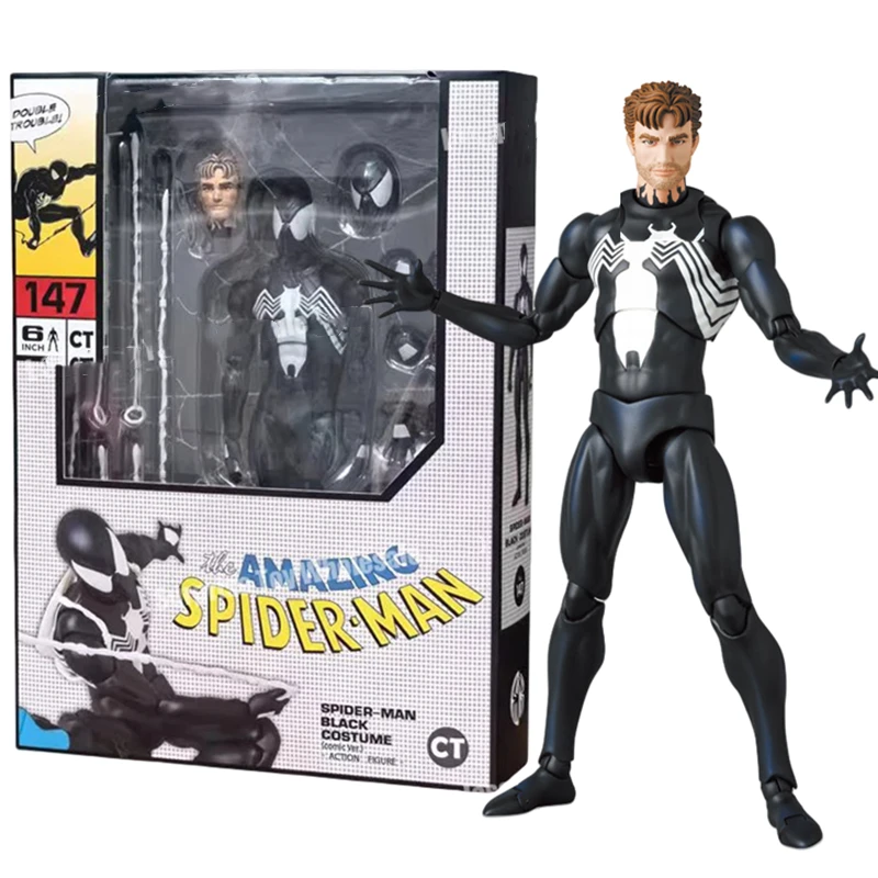 Marvel Double Black: MAFEX 147 S.H.Figuarts Spider-Man 1/12 Eylem