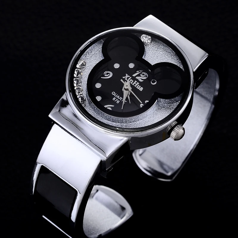 UTHAI CQ03 Kids Quartz Watch Cartoon Children wrist Watches Quartz Baby Clock Girls Boys Gifts Mouse 2020 reloj steel