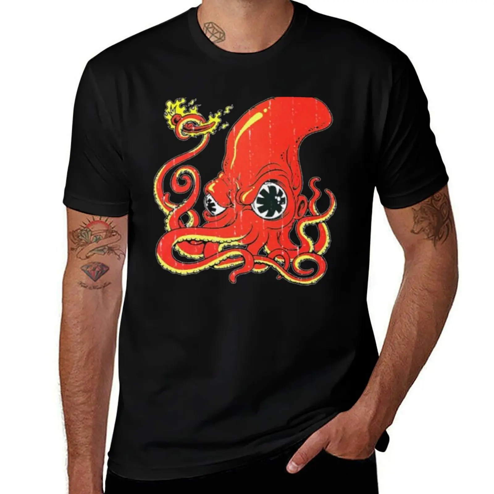 chilli fire T-Shirt Luxury man plain clothing for men