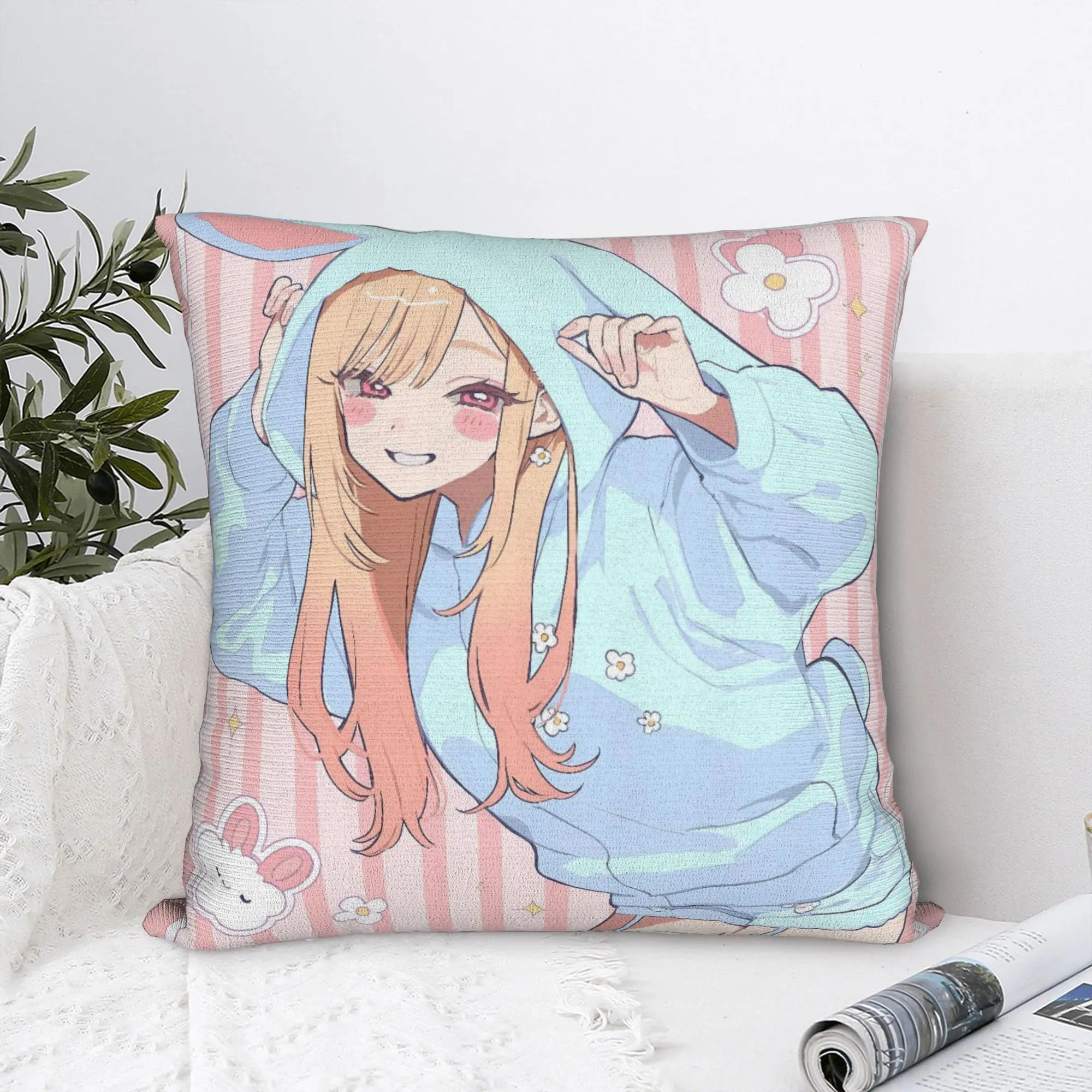 Pillow Case Marin Kitagawa Comfy  Pillow Cover For Living Room Sofa Morden Pillowcases
