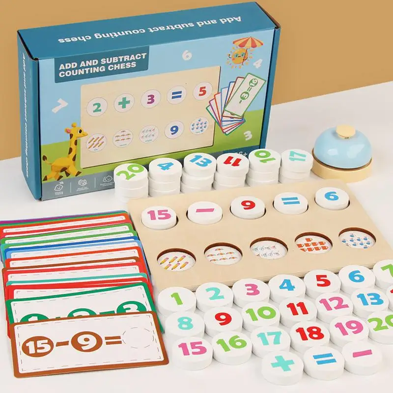 Jeux d'addition et de soustraction mathématiques, compétences de calcul, jeu explorez ecs de comptage, jouets de comptage mathématiques préscolaires