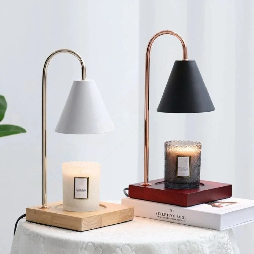 aroma-diffuser-candle-warmer-lamp-desk-lamp-aromatherapy-candle-melt-warmer-eu-plug-solid-wood-base-wax-melting-light-gift