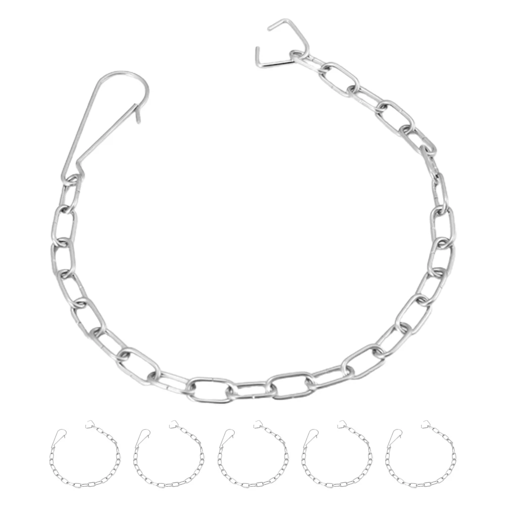 

6pcs Stainless Steel Flapper Chain Replacement Kit for Parts Inside Tank Bathroom Fixtures