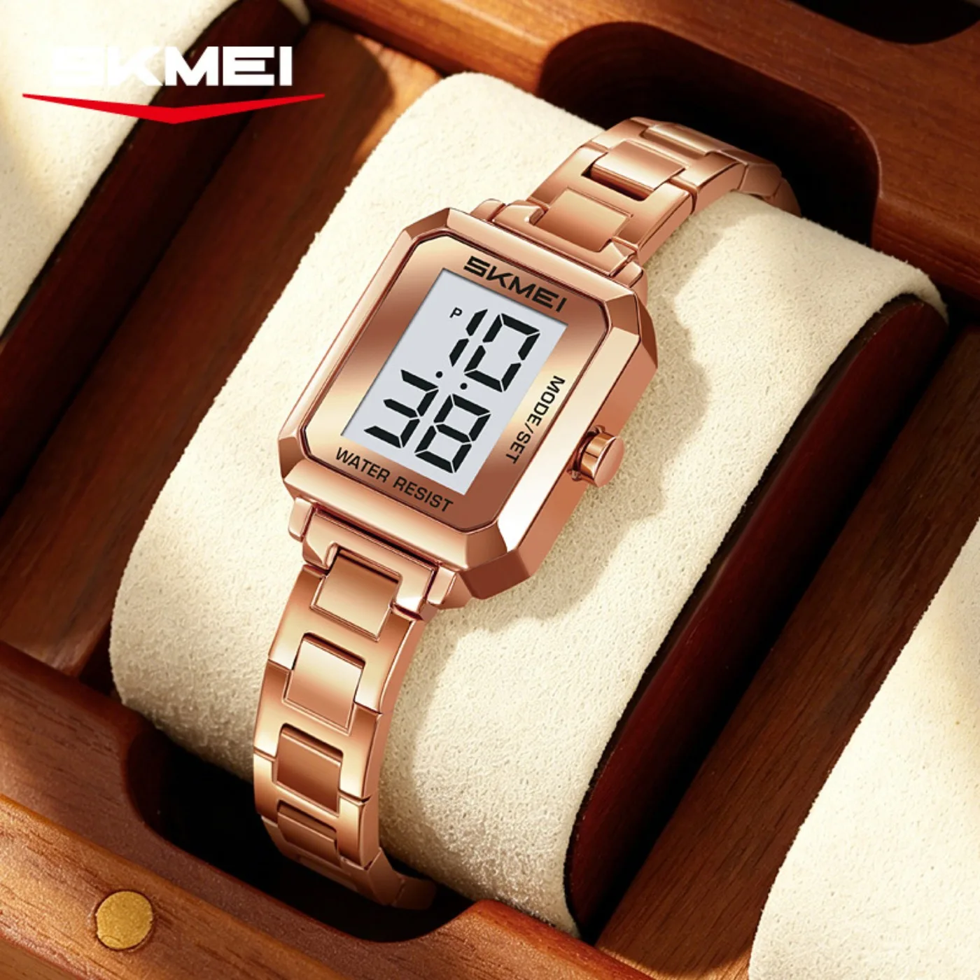 2581 New Business Small Women's Watch Waterproof Steel Strip Simple Light Luxury Elegant Electronic Watch Relojes De Mujer