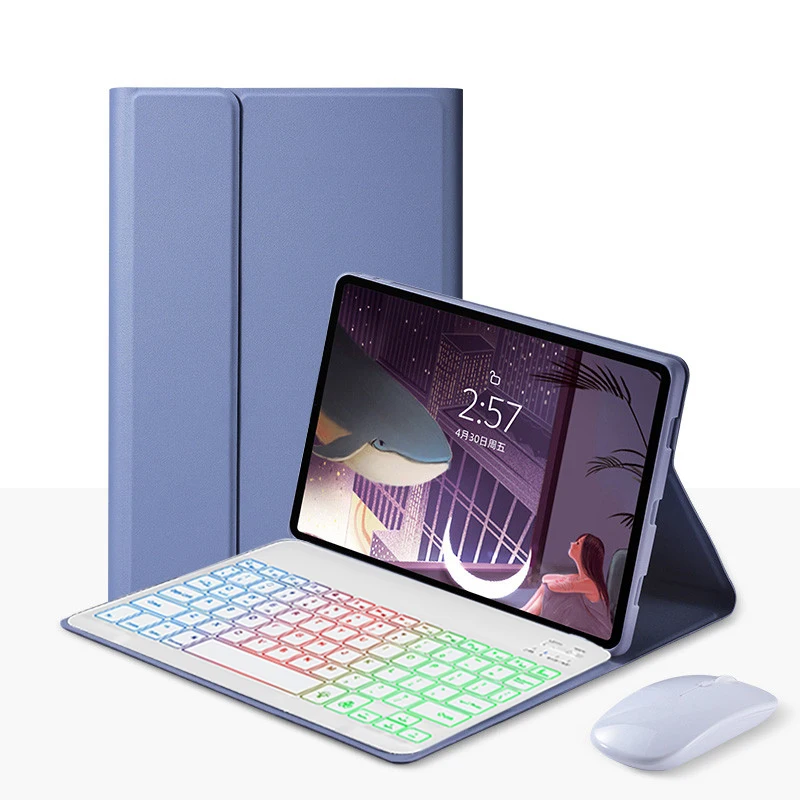 

Чехол с клавиатурой с подсветкой для Teclado Xiaomi Pad 5, чехол для планшета Xiaomi Pad 5, чехол для Mi Pad 5 Pro, чехол для клавиатуры Mi Pad 5