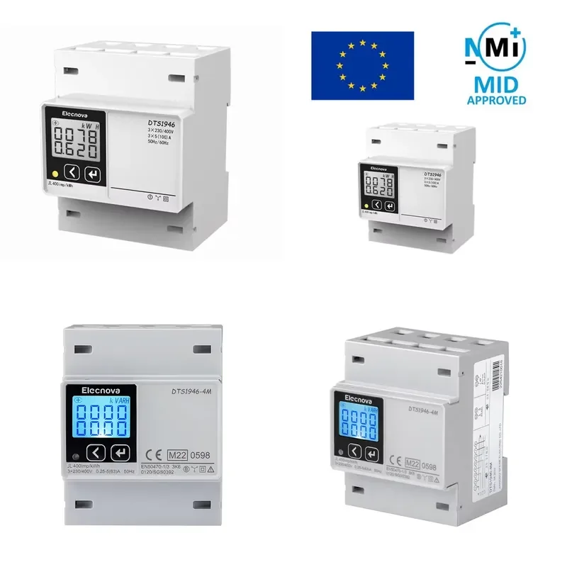 MID Approved 3 Phase Modbus Electronic Smart Solar Energy Meter
