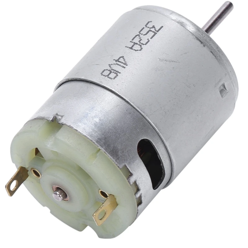 Micro Motor RS380 DC, 1,5-18V, 30000RPM, 38x28mm, para juguetes modelo RC DIY, plateado