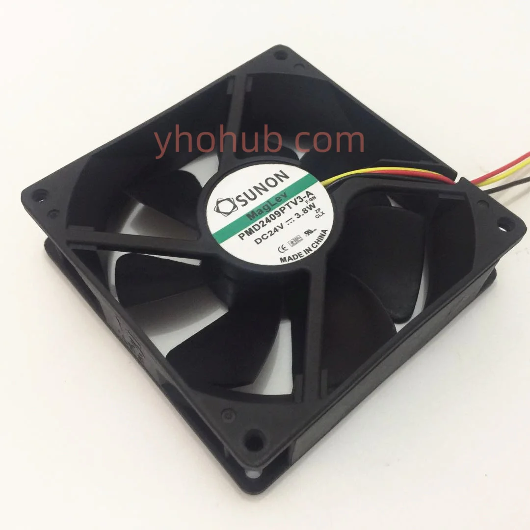 

SUNON PMD2409PTV3-A F.GN DC 24V 3.8W 90X90X25mm Server Cooling Fan