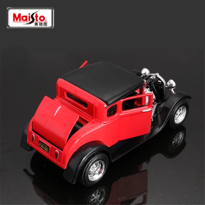 Maisto 1:24 1929 Ford Model A Alloy Classic Car Model Diecast Metal Toy Sports Car Vehicle Model Simulation Collection Kids Gift