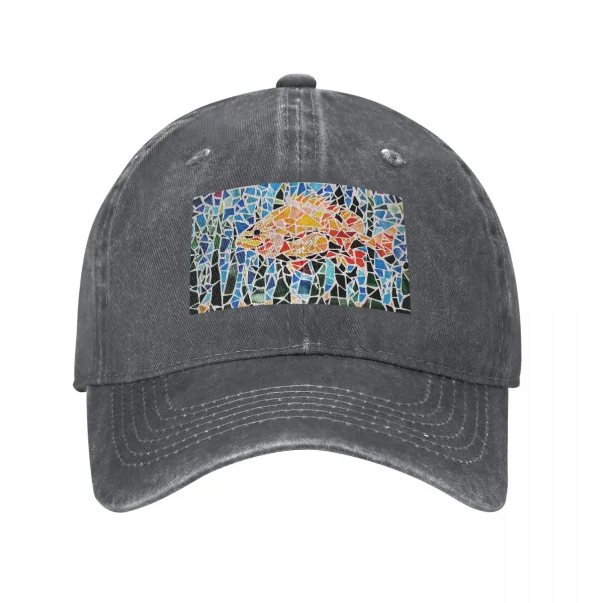 Vibrant Rockfish Mosaic Baseball Cap Military Cap Man Anime Hat Women Caps Men's