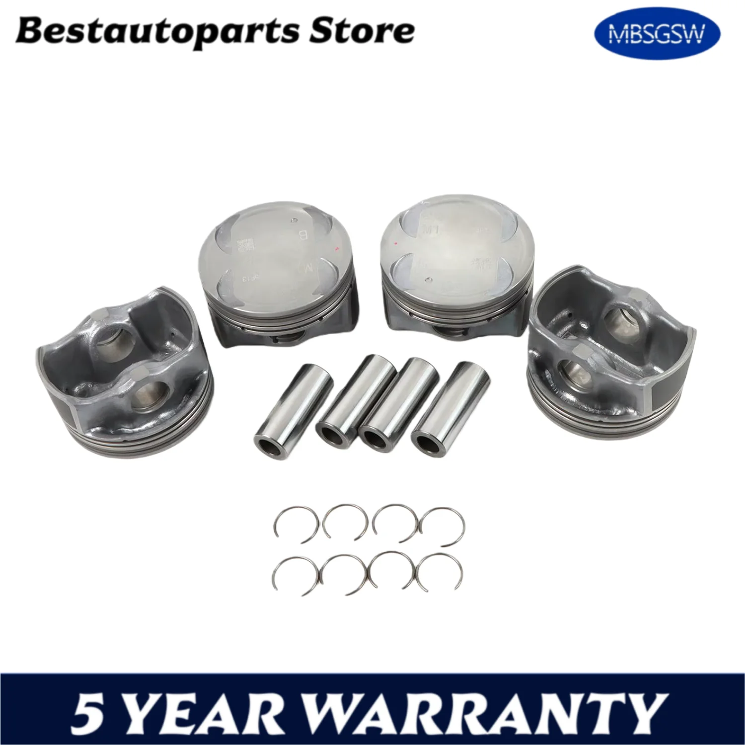 

G4NB 1.8 Piston & Piston Ring Set 23041-2E100 230402E000 23040-2E001 For 2011-2016 Kia Forte Hyundai Elantra 1.8L L4