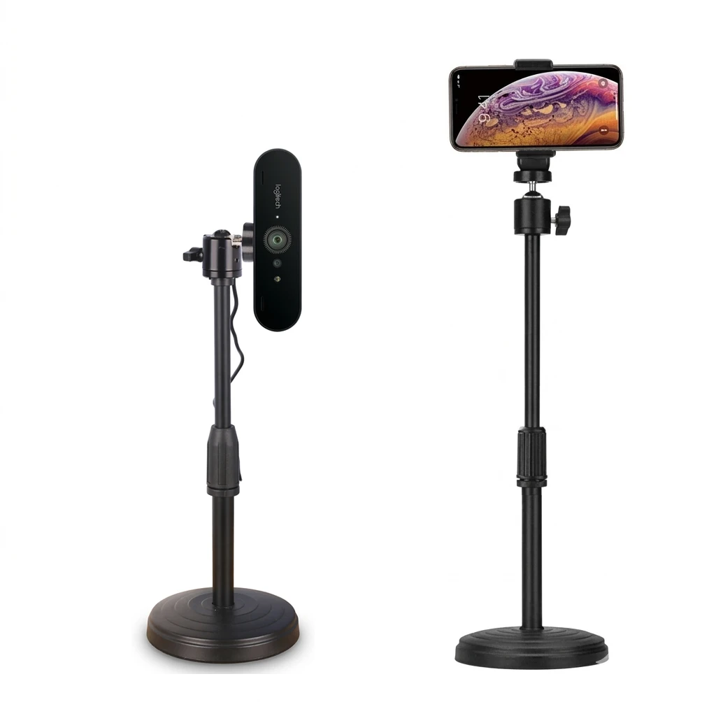 

Настольный штатив-держатель для веб-камеры и смартфона, подставка для мобильного телефона, держатель для iPhone, Logitech