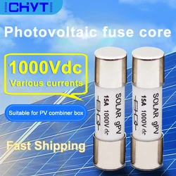 Solar DC 1000V PV Fuse 10*38 Link 6A 10A 15A 20A 25A 30A High Voltage for Solar System Protection