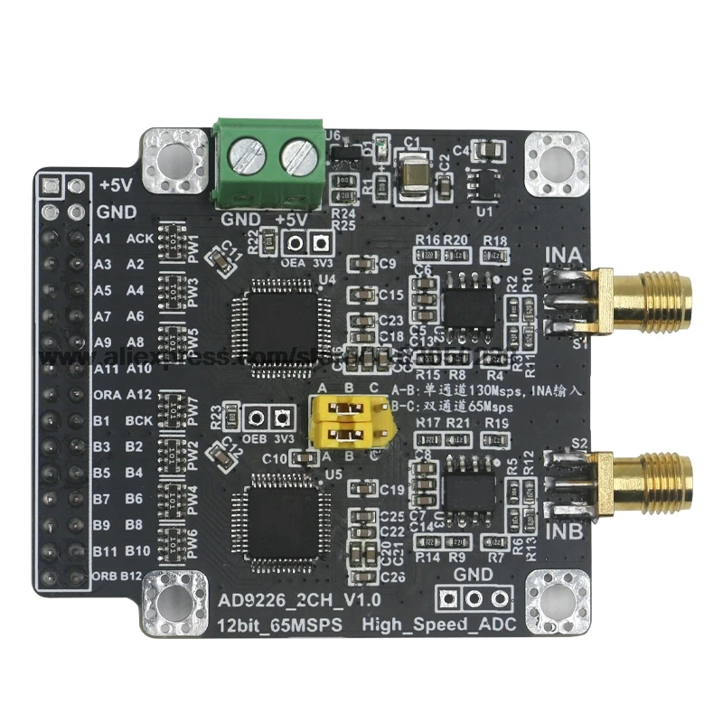 AD9226 High-Speed 12-Bit ADC Data Acquisition Module Dual 65M Single 130M Sampling
