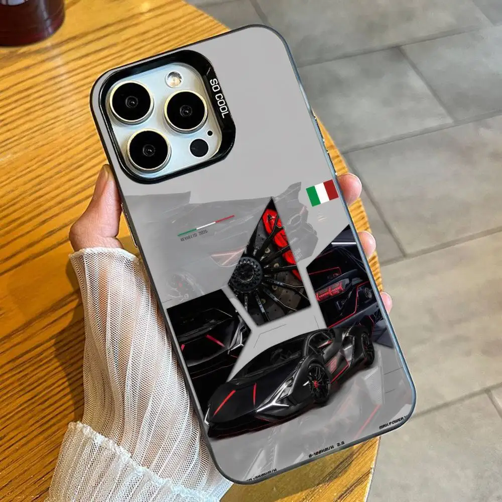 Picture 5: L-LamboS R-Revuelt-ooS The Bull Phone Case For iPhone 16 17 15 14 12 13 Pro Max Black Candy Matte Shockproof Cover