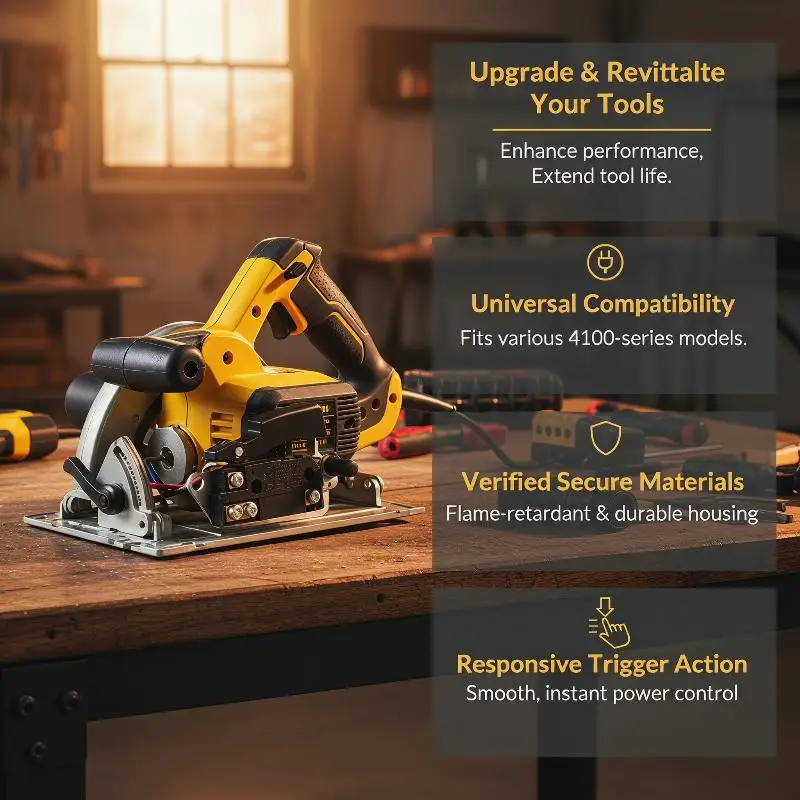 1PCS Power Tool Trigger Switch With Sturdy Metal Housing And Easy Installation Perfect For DIY Power Tool Repair Replacement