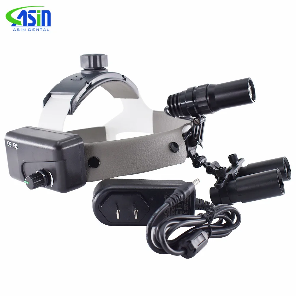 Den tal 5X Surgical Loupes With 5W Headlight Medical Surgical Den tal Binocular Loupes Glasses Magnifier den tistry Other Equipm