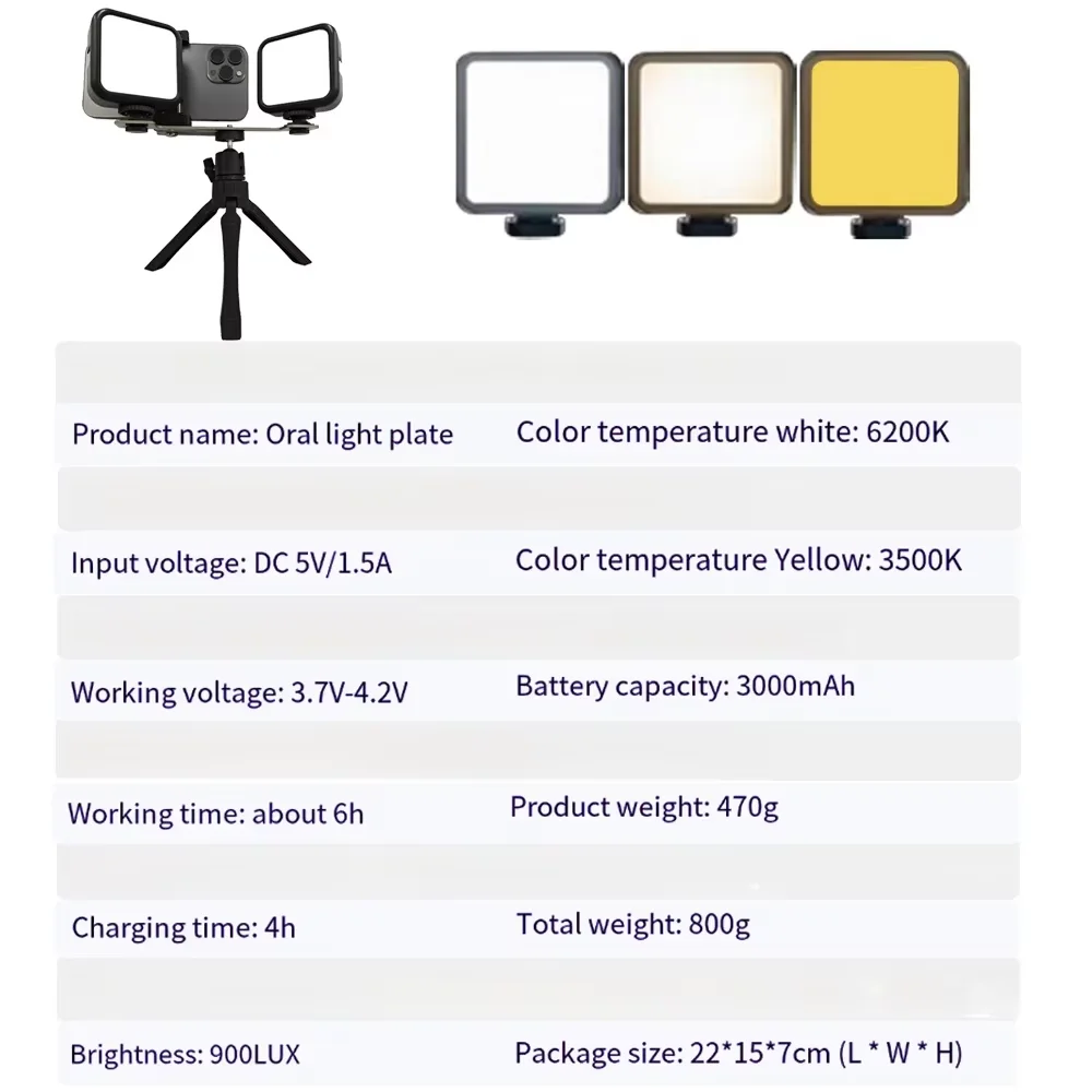 明るさ調整可能なプロ用歯科写真撮影ライト - スマートフォンカメラ用口腔充填フラッシュ、歯科臨床用