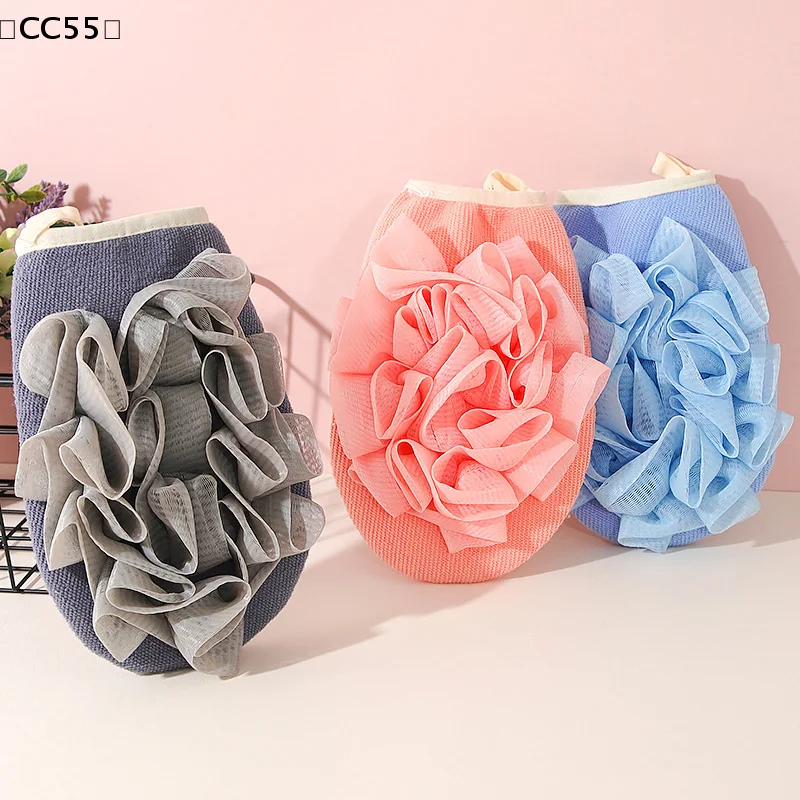 

Двусторонние отшелушивающие перчатки для тела, мочалка-цветок для душа, губка-скрабер для тела, банное полотенце, инструмент для ванной комнаты [CC55]