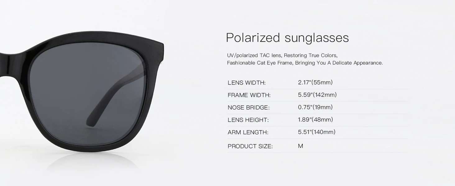 ZENOTTIC 2024 Schmetterling Polarisierte Sonnenbrille Frauen UV400 Schutz Schatten Damen Oversize Quadratische Mode Sonnenbrille ZS 2227 – Detail 9