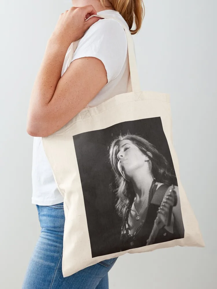 

Amy play guitar Tote Bag Women's shopping bag personalized tote Women's shopper bag tote custom