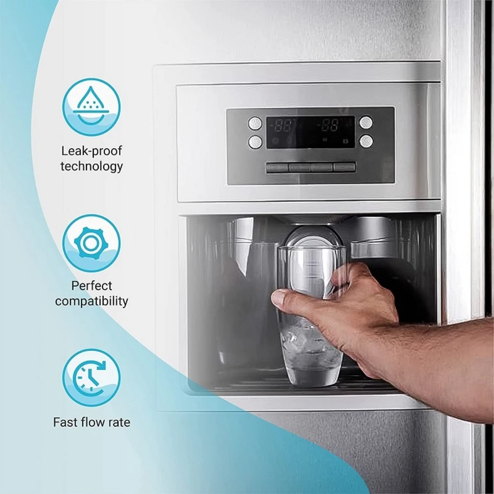 عبوة من 5 فلاتر مياه للثلاجة بديلة متوافقة مع LG LT1000P LMXC23796S ADQ74793501 46-9980 MDJ64844601 عالية الجودة