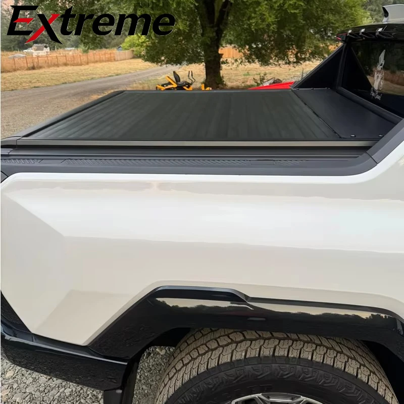 For GMC Hummer EV 2024-2026 Automatic Roller Shutter Tonneau Cover Aluminum Alloy Electric Retractable Pickup Soft Bed Roll up