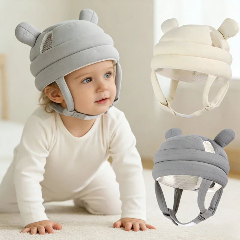 

Breathable Baby Walking 360 Head Protection and Anti Fall Hat Children's Anti-collision Baby First Walking Head Protection Pad