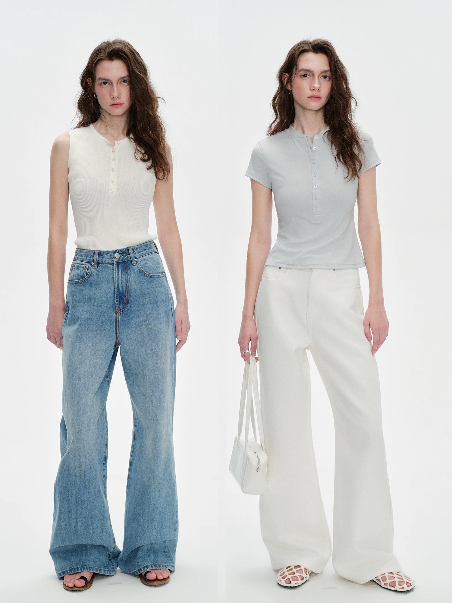 

Классические ретро-джинсы AIYUTONG для женщин: светло-голубые, повседневные, свободного прямого кроя, с естественной талией, из натурального хлопкового денима, в современном стиле