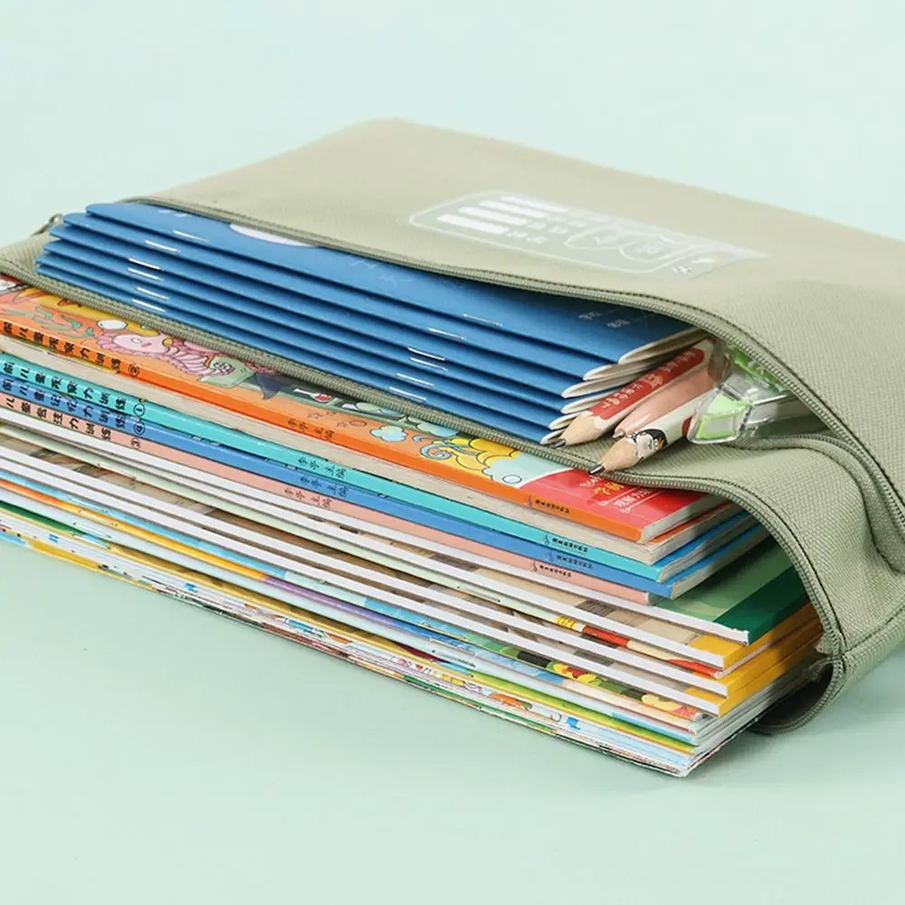 Tas penyimpanan dokumen portabel, Tote File ukuran A4, dapat dilipat, tahan air, tas penyimpanan dokumen lapisan ganda