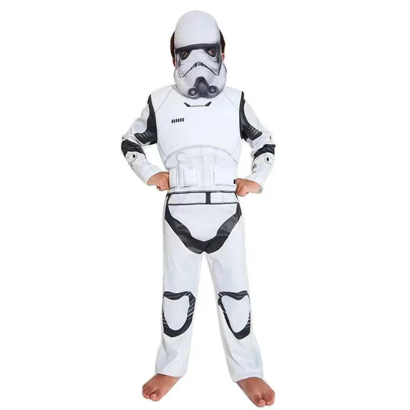 Zz04zz12Halloween para niños Anime Cosplay Galaxy Bounty Hunter Stormtrooper Disfraz de fantasía con personalidad Disfraz Hallo