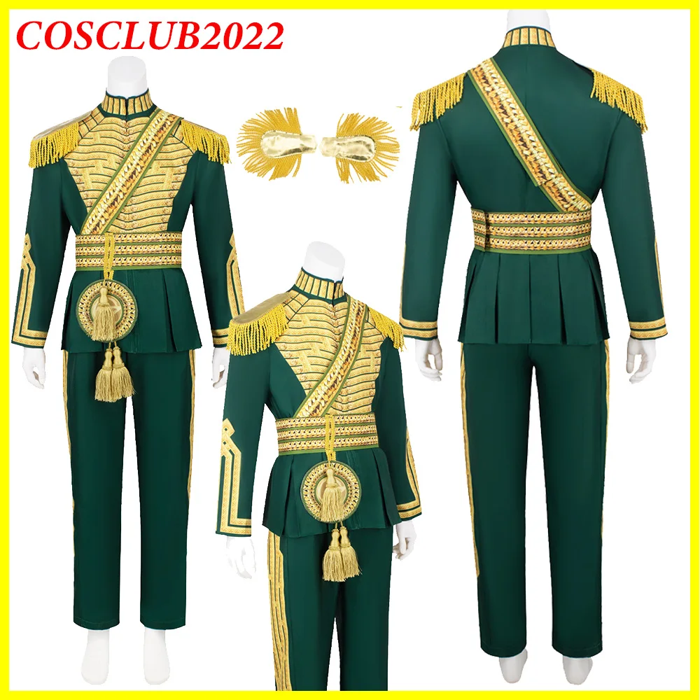 

Fiyero Косплей Костюм Фильм Wicked Ролевая Игра Зеленая Куртка Брюки Аксессуар с кисточками Мужская Одежда Хэллоуин Карнавальная Вечеринка Одежда